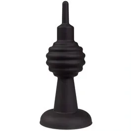 10,5 x 3,3 cm – The Berlin Buttplug – Berliner Fernsehturm aus Silikon – black