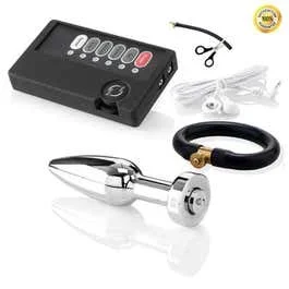 11,5 x 2,8 cm Zenn Elektroschock Super Automatic Ejaculation Set – Butt Plug Bolt