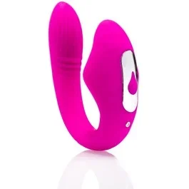 11,5 x 3 cm – Remote Controlled Clitoris Sucker & flexible Vibrator – Druckwellenvibrator – pink