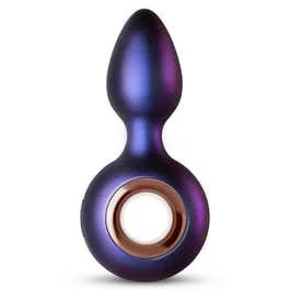 12,7 x 3,5 cm Hueman – Deep Space- Vibrierender Analplug lila | AKTION