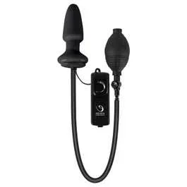 12 x 3,7 cm – Fanny Hill´s aufpumpbarer Buttplug mit Vibration – black