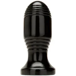 12 x 4,7 cm – Ribbed Analplug – black
