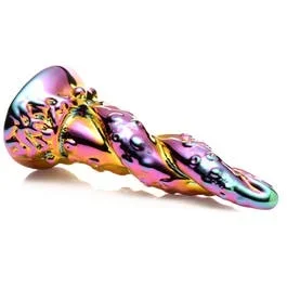 16 x 4,1 cm – Enchantress – Rainbow Glas-Tentakel Dildo – multicolor
