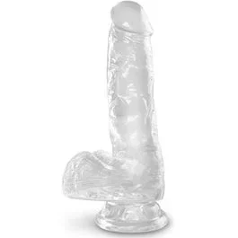 17,5 x 3,5 cm – Cock with Balls 6″ – Dildo – clear