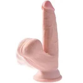 19,5 x 4,3 cm King Cock 3D Cock with Swinging Balls 6 inch flesh