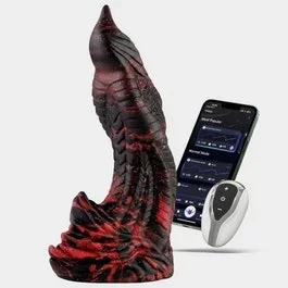 21 x 6 cm – Ceolia – M – Vibrationsdildo mit App-Steuerung – red/black