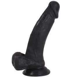 22 x 4,8 cm COXXX Taron Dildo mit starkem Saugfuß black