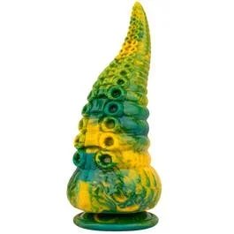 22 x 6,9 cm – Tentacle Delight – Fantasie Dildo – green/yellow