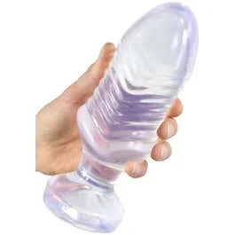 22 x 8 cm ANALE GRANDE Buttplug TITANOID clear