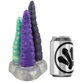 23 x 9,8 cm – Beasty Cocks – Triple Tentacle – 3er Dildo mit Saugnapf – multicolor