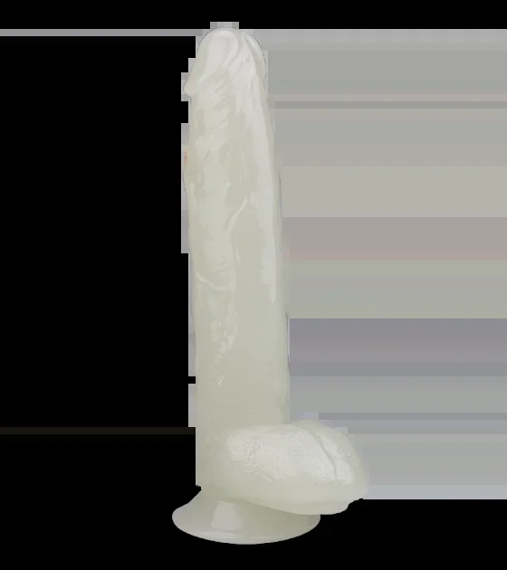 26 cm langer phosphoreszierender Saugnapf-Dildo Lumino