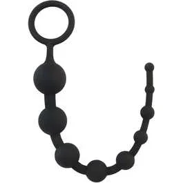 29,5 x 0,8 – 3 cm – Silicone Anal Beads 9 – Analkette/Analkugeln