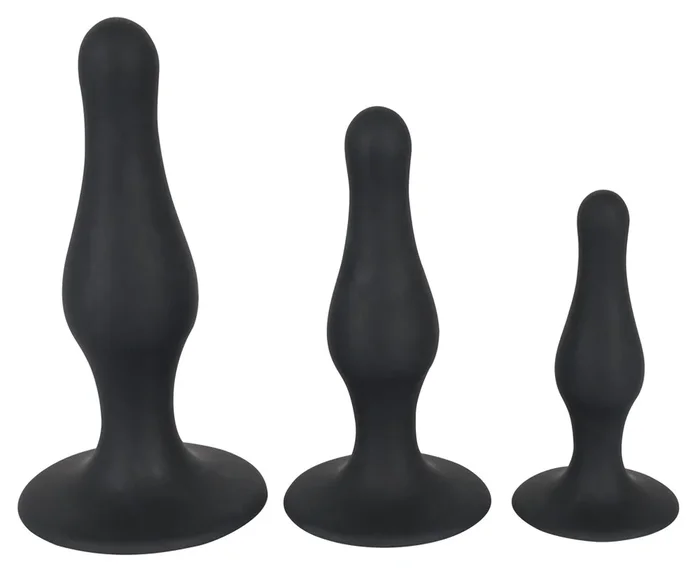3-teiliges Analplug-Set aus Silikon PRO ANAL