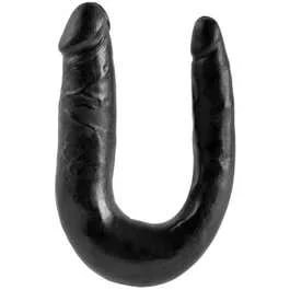 33,5 x 3,2 cm Dildo King Cock Small Double Trouble black | AKTION