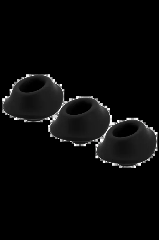 3er Pack Ersatzkappen – Womanizer® Premium 2 / Classic 2 / Starlet 3 – schwarz