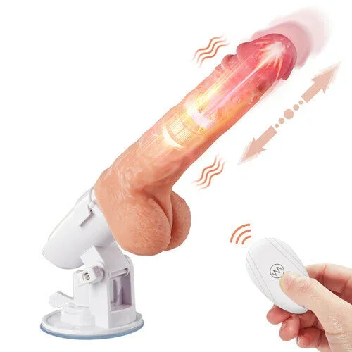 4 IN 1 Dildo 8 Stoßen Wärme Rotieren Vibrieren Acmejoy
