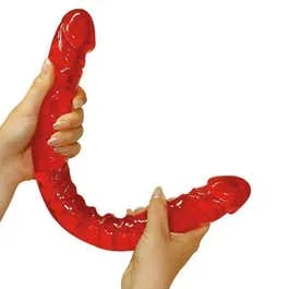 43 x 4 cm Ultra-Dong Doppeldildo rot