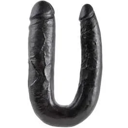 44 x 4,5 cm Dildo King Cock Large Double Trouble black | AKTION