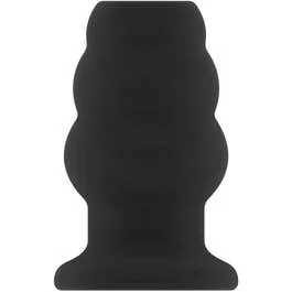 7,7 x 3,2 – 4,3 cm Small Hollow Tunnel Butt Plug 3inch black
