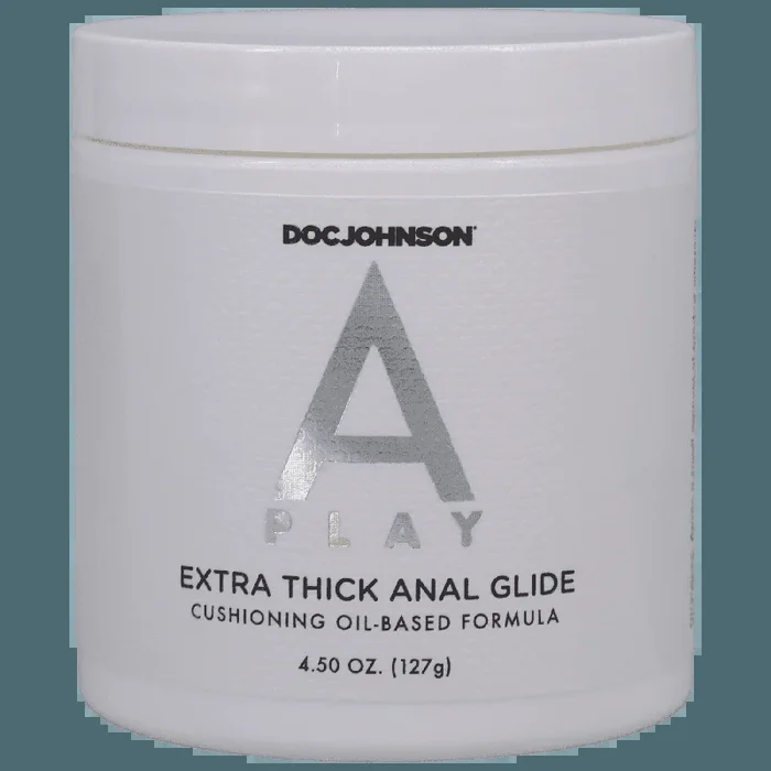 A-Play – Extra Thick Anal Glide – Cushioning Oil-Based Formula – 4.5 oz (127 g)