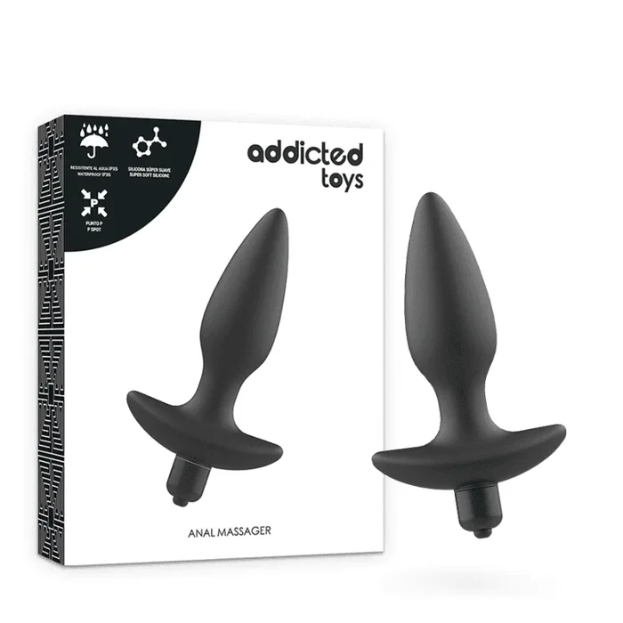 Addicted Toys – Massager Plug Anal mit Vibration Schwarz