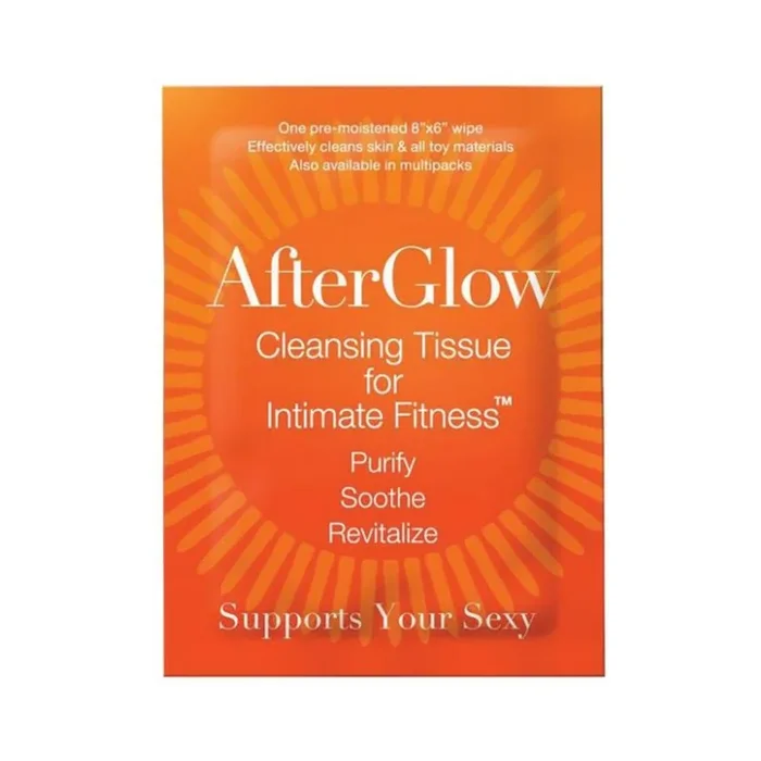 Afterglow Cleansing Tissues for Intimate Fitness – Singles 50/bag