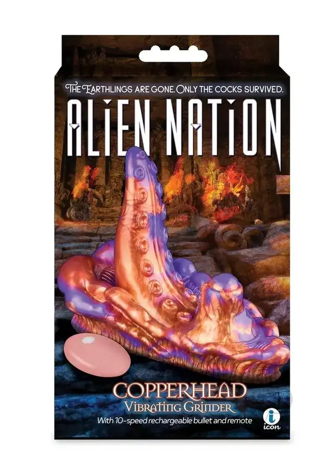 Alien Nation Copperhead Grinder with Remote – Copper/Purple