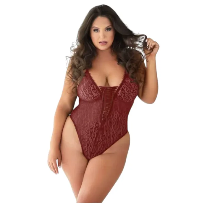 Allure – Leopardenmuster Body (Rot)