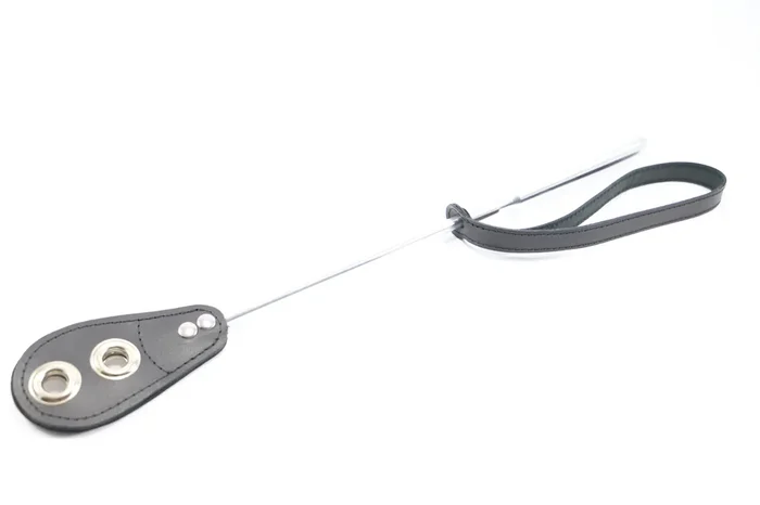 Aluminium Gerte mit Leder Paddle
