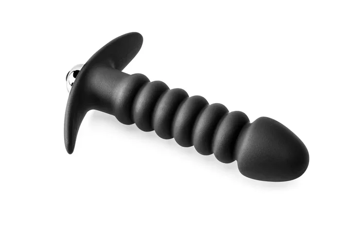 Anal-Plug-Vibrator mit Rillen