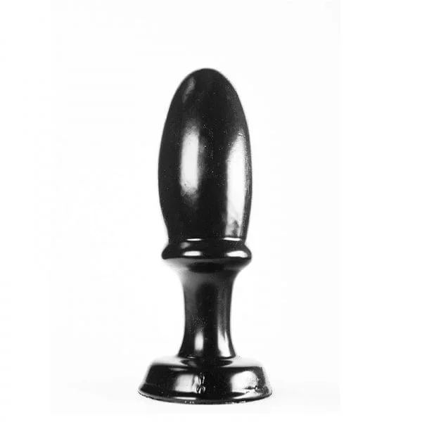 Analplug Frühstücksei schwarz 15 x 5 cm