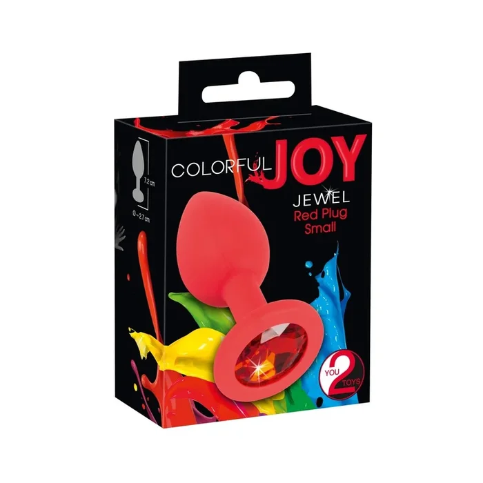 Analplug »Jewel Red Plug – Small« mit Schmuckstein – Rot