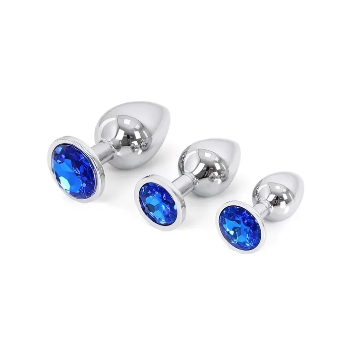 Analplug mit blauem Stein
