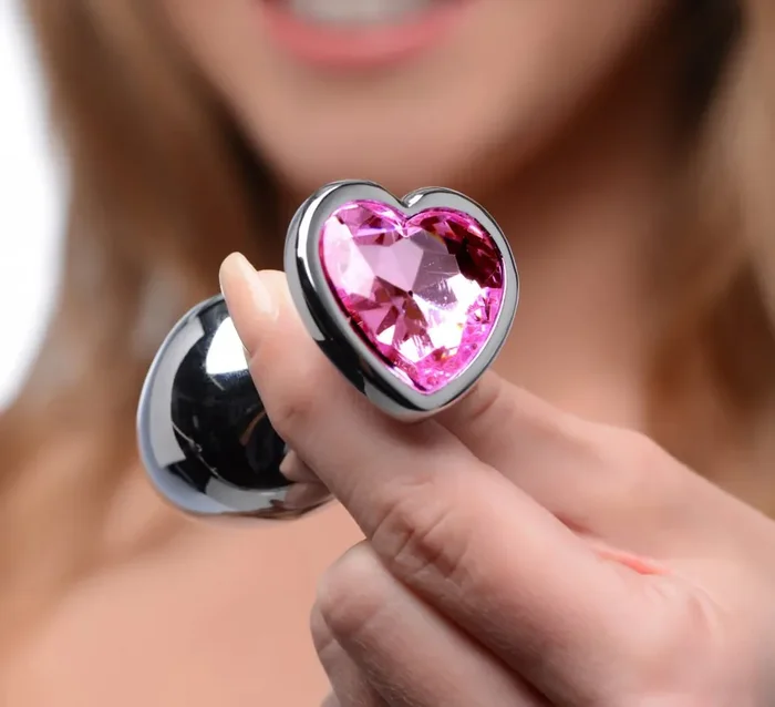 Analplug mit Herzchen Set – rosa