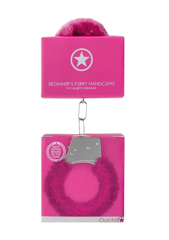 Anfänger Handschellen Plüsch – rosa