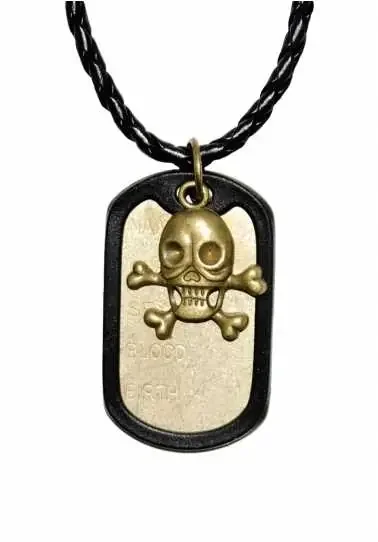 Anhänger – Dogtag mit Totenkopf