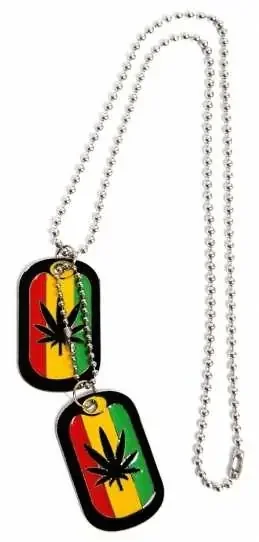 Anhänger – Leaf bunt mit Rand