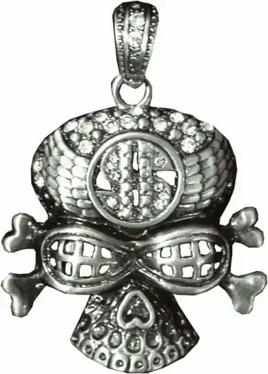 Anhänger – Skull mit Steinen