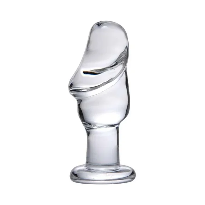 Asvini Glass Penis Anal Plug Clear
