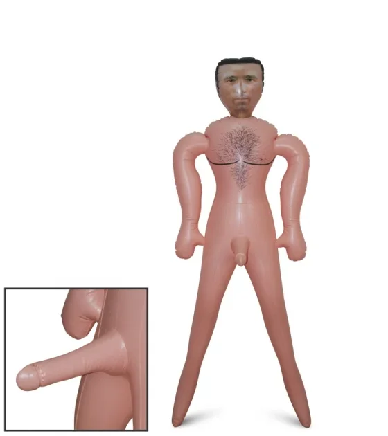 Aufblasbare männliche Gummipuppe mit großem Penis Victor