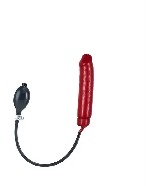 Aufblasbarer Dildo aus Latex S – rot
