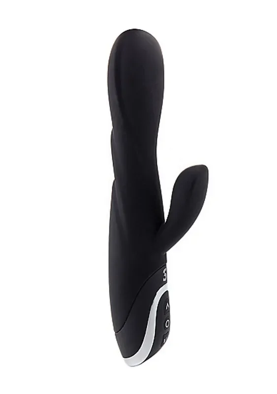 Aufladbarer Vibrator Tulpe in Schwarz