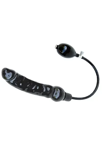 Aufpumpbarer Dildo aus Latex mit Füllung