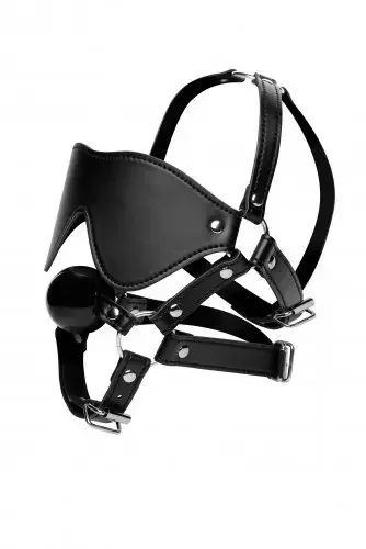 Augenbinden Harness mit Ballknebel