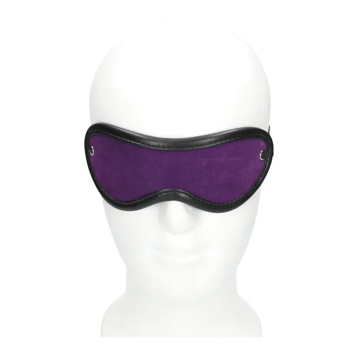 Augenmaske aus Leder – Violett