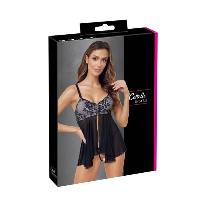 Babydoll und String – Größe – L