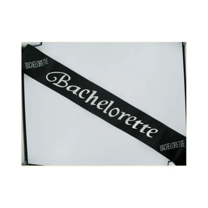 Bachelorette Non Flashing Sash – Black