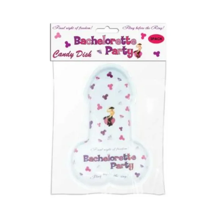 Bachelorette Party Pecker Candy Dish 3 Per Pack