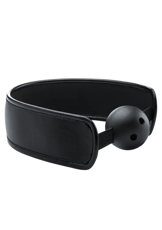 Ballknebel mit Löchern schwarz