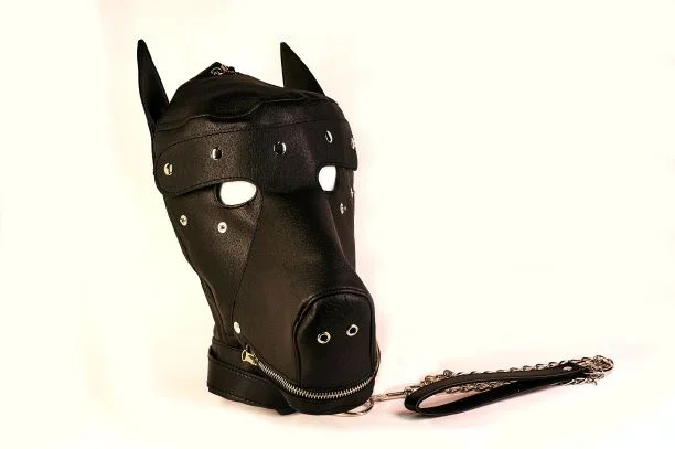 BASIC PUPPY PLAY KIT BLACK MASK TAIL MITTS CARRY PACK